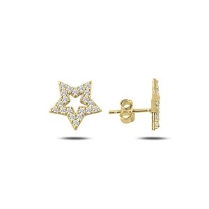 Olivie Strieborné náušnice HVIEZDA GOLD 4293 Ag 925; ≤1,1 g.
