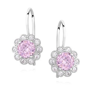 OLIVIE Detské strieborné náušnice PINK 4398 Ag 925; ≤1,5 g.