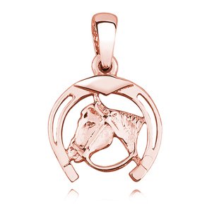 OLIVIE Strieborný prívesok PODKOVA S KOŇOM ROSE 4555 Ag 925; ≤1,5 g.