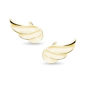 OLIVIE Strieborné náušnice ANJELSKÉ KRÍDLO GOLD 4579 Ag 925; ≤1,4 g.