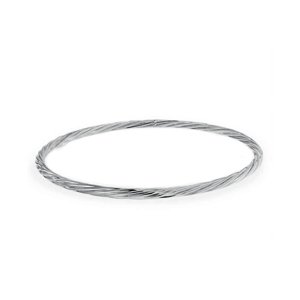 OLIVIE Strieborný guľatý pevný náramok 4671 Ag 925; ≤10 g.
