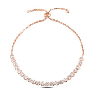 OLIVIE Strieborný posuvný náramok ROSE 4803 Ag 925; ≤6,7 g.