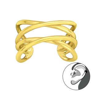OLIVIE Strieborná náušnice na 1 ucho GOLD 4926 Ag 925; ≤0,6 g.
