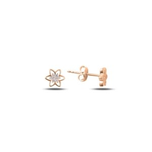 OLIVIE Strieborné náušnice KVIETOK ROSE 5003 Ag 925; ≤0,8 g.