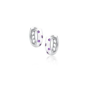 OLIVIE 5010 Strieborné krúžky VIOLET 5010 Ag 925; ≤2,2 g.