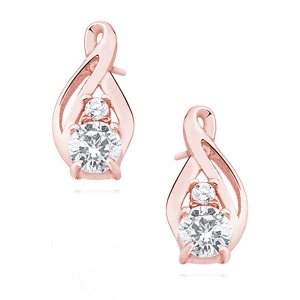 OLIVIE Strieborné náušnice ROSE 5057 Ag 925; ≤1,1 g.