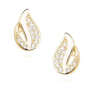 OLIVIE Strieborné náušnice GOLD 5059 Ag 925; ≤1,2 g.