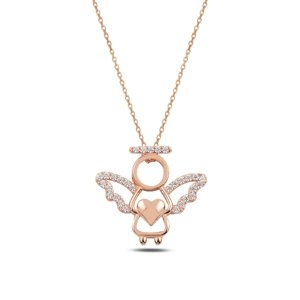 OLIVIE Strieborný náhrdelník ANJEL ROSE 5222 Ag 925; ≤2,3 g.