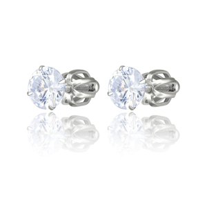 OLIVIE Strieborné 6mm náušnice na skrutku MIA 5406 Ag 925; ≤1,1 g.