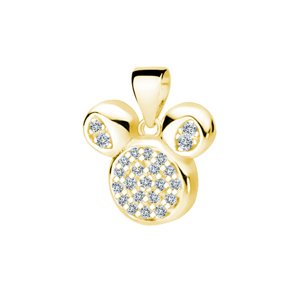 OLIVIE Strieborný prívesok MOUSE GOLD 5463 Ag 925; ≤1 g.