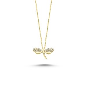 OLIVIE Strieborný náhrdelník VÁŽKA GOLD 5552 Ag 925; ≤1,6 g.