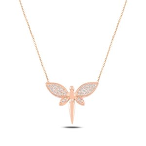 OLIVIE Strieborný náhrdelník FAIRY ROSE 5563 Ag 925; ≤1,9 g.