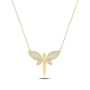 OLIVIE Strieborný náhrdelník FAIRY GOLD 5564 Ag 925; ≤1,9 g.