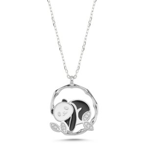 OLIVIE Strieborný náhrdelník PANDA 5720 Ag 925; ≤2,7 g.