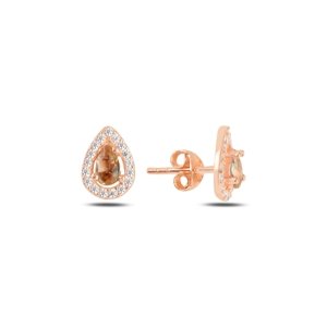OLIVIE Strieborné náušnice ROSE SULTANIT 5734 Ag 925; ≤1,2 g.