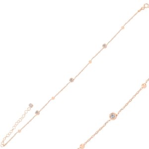 OLIVIE Strieborná retiazka na nohu ROSE 5808 Ag 925; ≤2,4 g.