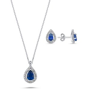 Olivie Strieborná súprava KVAPKA SAPPHIRE 5827 Ag 925; ≤3,3 g.