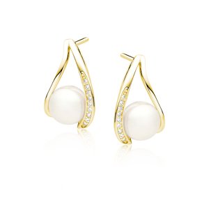 Olivie Strieborné náušnice PERLA GOLD 5947 Ag 925; ≤3,1 g.