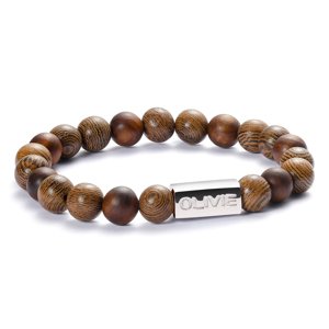 OLIVIE Korálkový náramok WOOD 6067 Ag 925; ≤9,5 g.