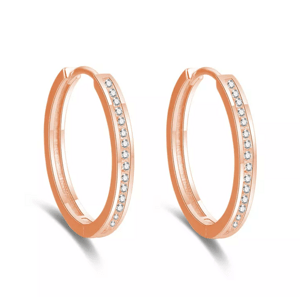 OLIVIE Strieborné 3cm KRUHY ROSE 7048 Ag 925; ≤6 g.