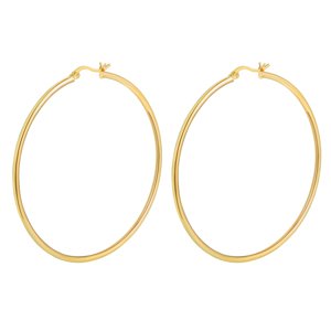 OLIVIE Strieborné 6cm KRUHY GOLD 7078 Ag 925; ≤6 g.