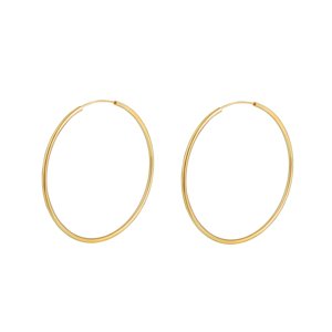 OLIVIE Strieborné 4cm KRUHY GOLD 7087 Ag 925; ≤3,9 g.