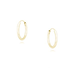 OLIVIE Strieborné 10mm KRÚŽKY GOLD 7308 Ag 925; ≤0,3 g.