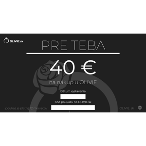 OLIVIE Elektronický darčekový poukaz PRE TEBA Hodnota: 40 €