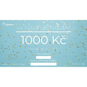 Olivie Elektronický darčekový poukaz K NARODENINÁM Hodnota: 1000 Sk