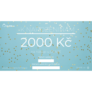 Olivie Elektronický darčekový poukaz K NARODENINÁM Hodnota: 2000 Sk
