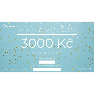 Olivie Elektronický darčekový poukaz K NARODENINÁM Hodnota: 3000 Sk
