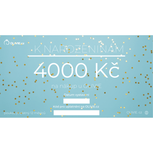 Olivie Elektronický darčekový poukaz K NARODENINÁM Hodnota: 4000 Sk