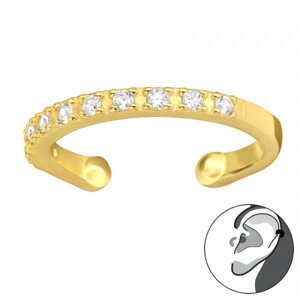 OLIVIE Strieborná záušnica GOLD 7483 Ag 925; ≤0,7 g.