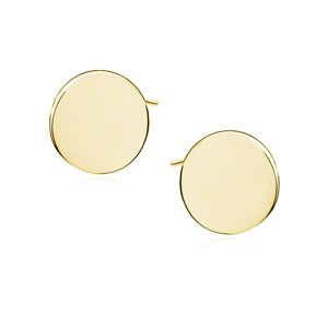 OLIVIE Strieborné náušnice PECKY GOLD 7540 Ag 925; ≤1 g.