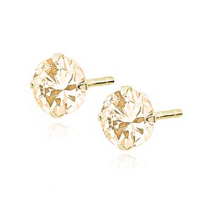 Olivie Strieborné náušnice 6mm CHAMPAGNE 7555 Ag 925; ≤0,8 g.