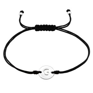 OLIVIE Povrázkový náramok PÍSMENO G 7569 Ag 925; ≤0,8 g.