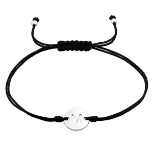 Olivie Povrázkový náramok PÍSMENO M 7575 Ag 925; ≤0,8 g.