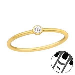 Olivie Strieborný midi prsteň GOLD 7660 Ag 925; ≤0,4 g.