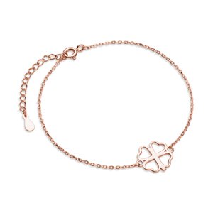 OLIVIE Strieborný náramok ŠTVORLÍSTOK ROSE 7705 Ag 925; ≤1,2 g.