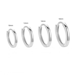 OLIVIE Strieborné 18mm KRÚŽKY 7792 Ag 925; ≤2 g.