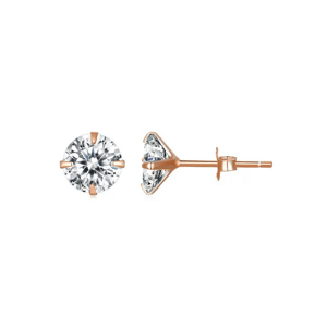 OLIVIE Strieborné náušnice 4 mm ZORA ROSE 7892 Ag 925; ≤0,4 g.