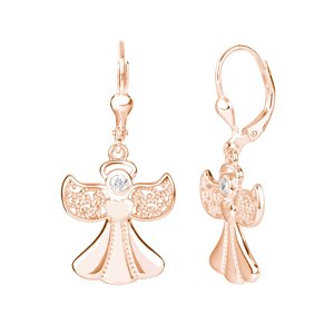 OLIVIE Strieborné visiace náušnice ANJEL ROSE 7912 Ag 925; ≤3,7 g.