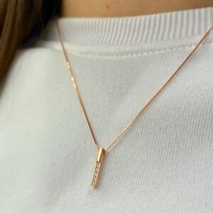 OLIVIE Strieborný náhrdelník VALENCIA ROSE 7917 Ag 925; ≤1,7 g.