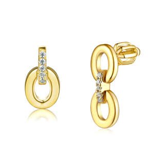 OLIVIE Strieborné náušnice ŘETĚZ GOLD 7936 Ag 925; ≤2,4 g.