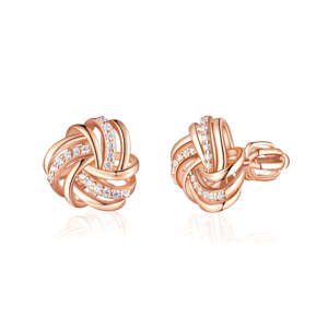 OLIVIE Strieborné náušnice UZOL GOLD 8031 Ag 925; ≤2,9 g.