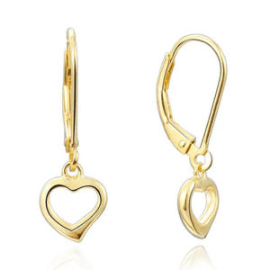 Olivie Strieborné náušnice SRDIEČKO GOLD 8048 Ag 925; ≤1,4 g.