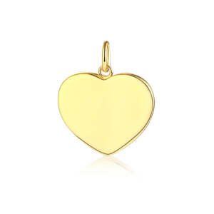 OLIVIE Strieborný prívesok SRDCE GOLD 8078 Ag 925; ≤2 g.