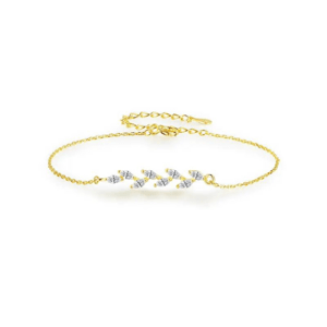 OLIVIE Strieborný náramok VETVIČKA GOLD 8167 Ag 925; ≤1,6 g.