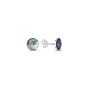 OLIVIE Stříbrné náušnice ABALONE 8202 Ag 925; ≤0,8 g.