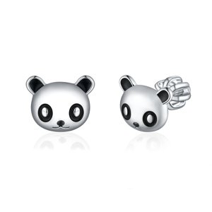 OLIVIE Strieborné náušnice PANDA 8380 Ag 925; ≤1,7 g.